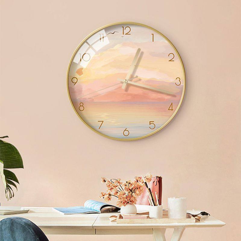 Modern Minimalist Living Room Silent Clock, Creative and Stylish Wall Clock for Artists, Suitable for Dining Room and Bedroom