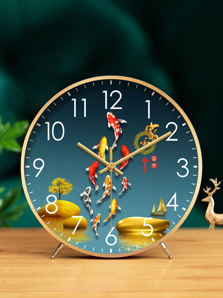 Table Clock for Home Use, Desktop Clock for Living Room Tv Cabinet, Light Luxury Style, Elegant Table Clock, Simple Clock Ornament