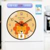 Cute Cartoon Clock Decoration, Personalized and Creative, Strong Magnetic Refrigerator Sticker Clock, Magnetic Sticker Kitchen Wall Clock
