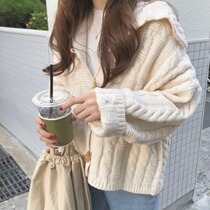 Japanese sweater women loosely wear the autumn and winter 2020 new antique lazy wind knitting sweater coat
