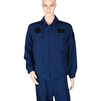 New ground service uniform summer work clothes 2 pockets maintenance blue oil-proof anti-static work and training uniform set