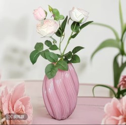 The most New arrival maltose vase high-grade flower arrangement water raised flowers glass vase living room Accessible Luxury ornaments