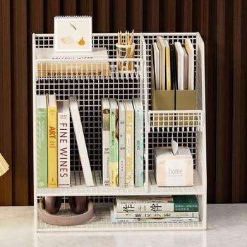 Book storage box desktop small bookshelf children's bookcase storage shelf table bedside bay window baby picture book reading shelf