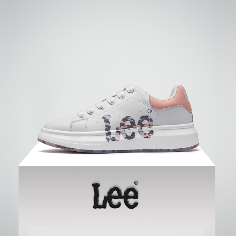 Lee Official Women's Shoes 2026 Summer New Couple Shoes Thick-Soled Fashionable White Shoes Casual Sports Sneakers Trendy Lee Official Women's Shoes 2026 Summer New Couple Shoes Thick-Soled Fashionable White Shoes Casual Sports Sneakers Trendy