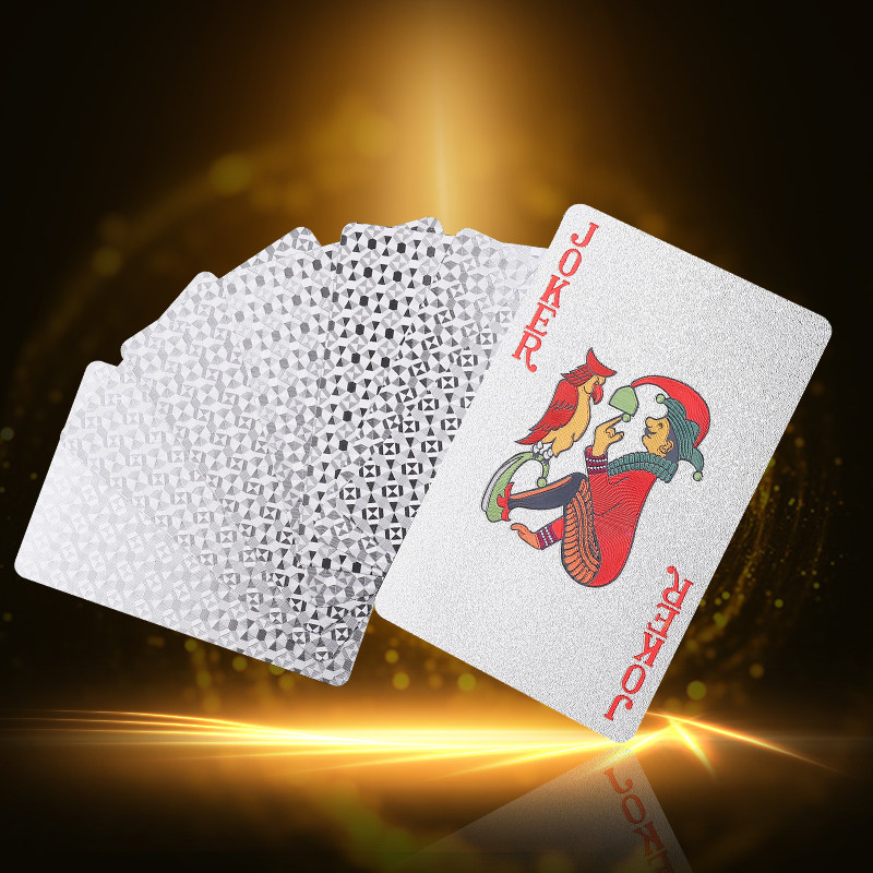 Plastic Playing Card Nau Gold Poker Washable Durable 24K Gold Leaf Dollar Euro Poker Gift PVC-Taobao