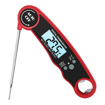Waterproof folding food thermometer water temperature thermometer kitchen household meat barbecue electronic thermometer