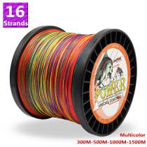 Power Fishing Wire 16 Strands Braided Fish Line 300m 500m 10