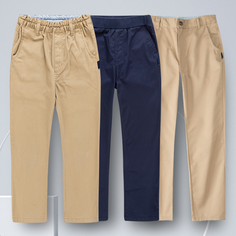 Aidun School Uniform Pants for Primary and Secondary School Students, Spring and Summer Ice Silk Khaki and Navy Blue Children's Dress Pants, Summer Straight-Leg Pants, Performance Clothing Aidun School Uniform Pants for Primary and Secondary School Students, Spring and Summer Ice Silk Khaki and Navy Blue Children's Dress Pants, Summer Straight-Leg Pants, Performance Clothing