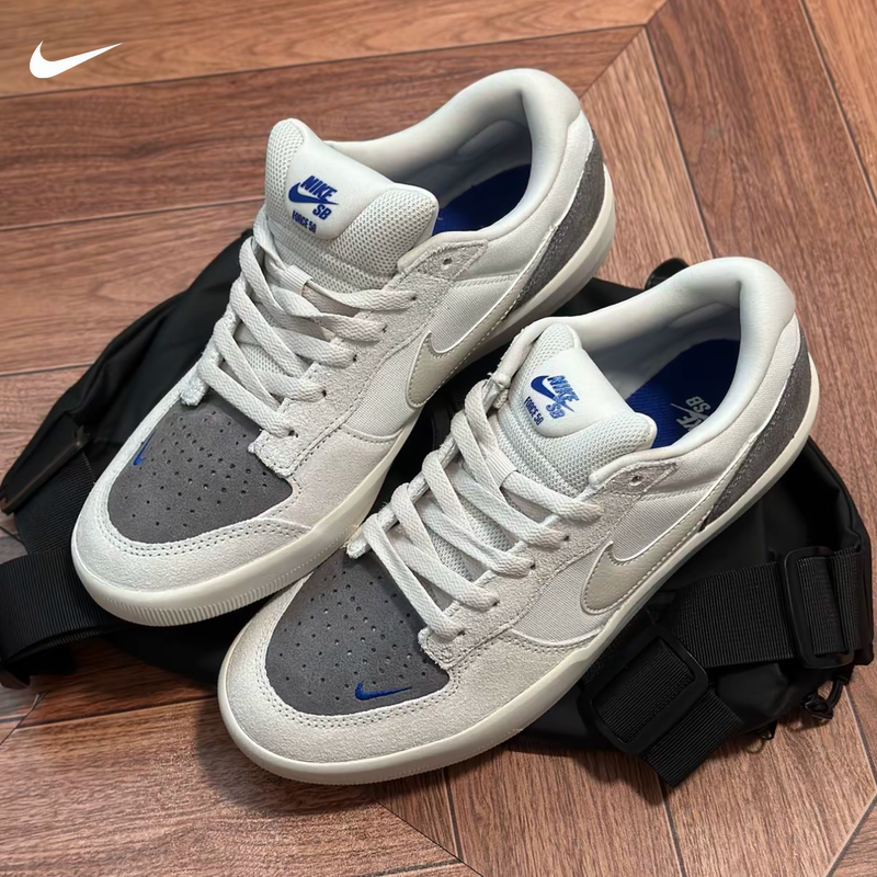 Nike Sb Force 58 Nike Men's Shoes Double Hook Gray Brown Low-Top Casual Sports Sneakers Iq8398-001