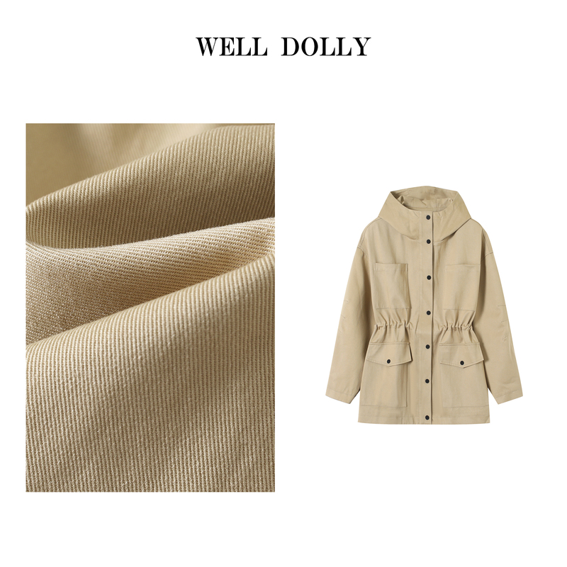 (Experiences) Artistic Style, Simple and Elegant, Suitable for Commuting, High-End Mid-Length Trench Coat with a Textured Feel (Experiences) Artistic Style, Simple and Elegant, Suitable for Commuting, High-End Mid-Length Trench Coat with a Textured Feel