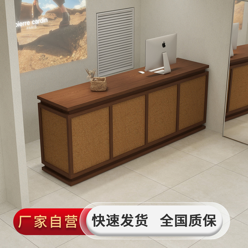 Vintage Wabi-Sabi Style Clothing Store Women's Clothing Store Linen Decoration Front Desk Table Cash Register Store Checkout Counter