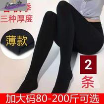 Womens outerwear spring and autumn style medium thick plus thin velvet (1-2 packs) brushed plus thin velvet large size stockings