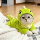Фланелевый удерживающий тепло динозавр, домашний питомец, кот, увеличенная толщина
