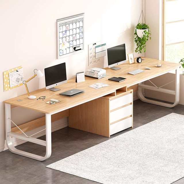 Computer desktop small apartment home bookcase office desk integrated simple workbench student writing desk