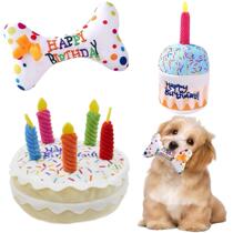 Pet Dog Toy Cute Birthday Cake Squeaky Toys Bite Resistant B