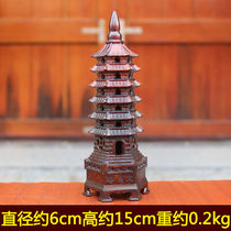 Yuzhuo Bronze Pure Copper Wenchang Tower Brass Wenchang Tower 6-story Wenchang Tower Six-story Wenchang Tower Liuhe Tower Study Office