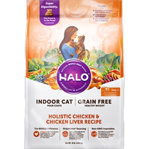 Halo Natural Light Ring Bâtiment de viande fraîche de viande fraîche Cat Cat Food Staple Grain Basse Card Poulet à saveur de poulet Nº de cat Food American Import