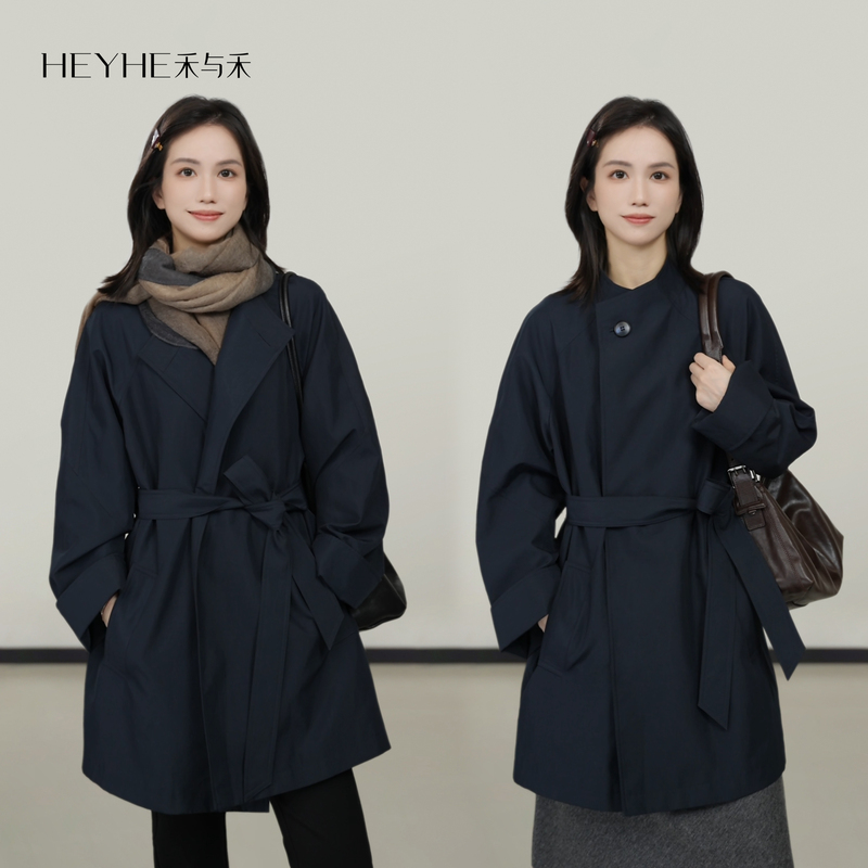Xiaohe【Very Trendy Trench Coat】British Style Atmosphere, High-End and Stylish Trench Coat Jacket for Women