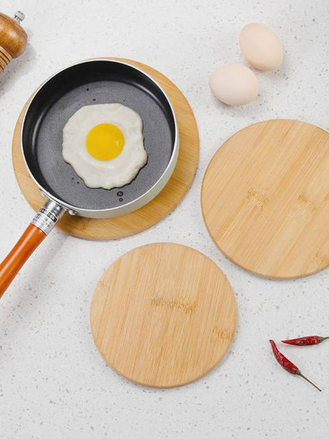 Dining table mat anti-scalding mat casserole mat heat insulation mat high temperature resistant bowl mat vegetable mat home dining mat bamboo mat wood