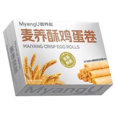 【麦养友】高膳食纤维酥性饼干休闲代餐饱腹粗粮零食全麦营养早餐