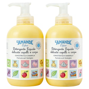 爱曼德婴幼儿滋润沐浴露新生宝宝专用儿童清洁沐浴乳液意大利进口