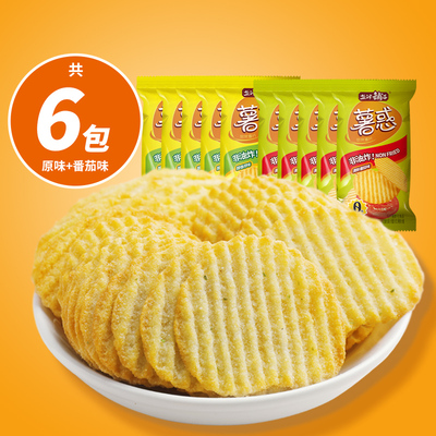 盐津铺子烘烤薯片香脆好吃