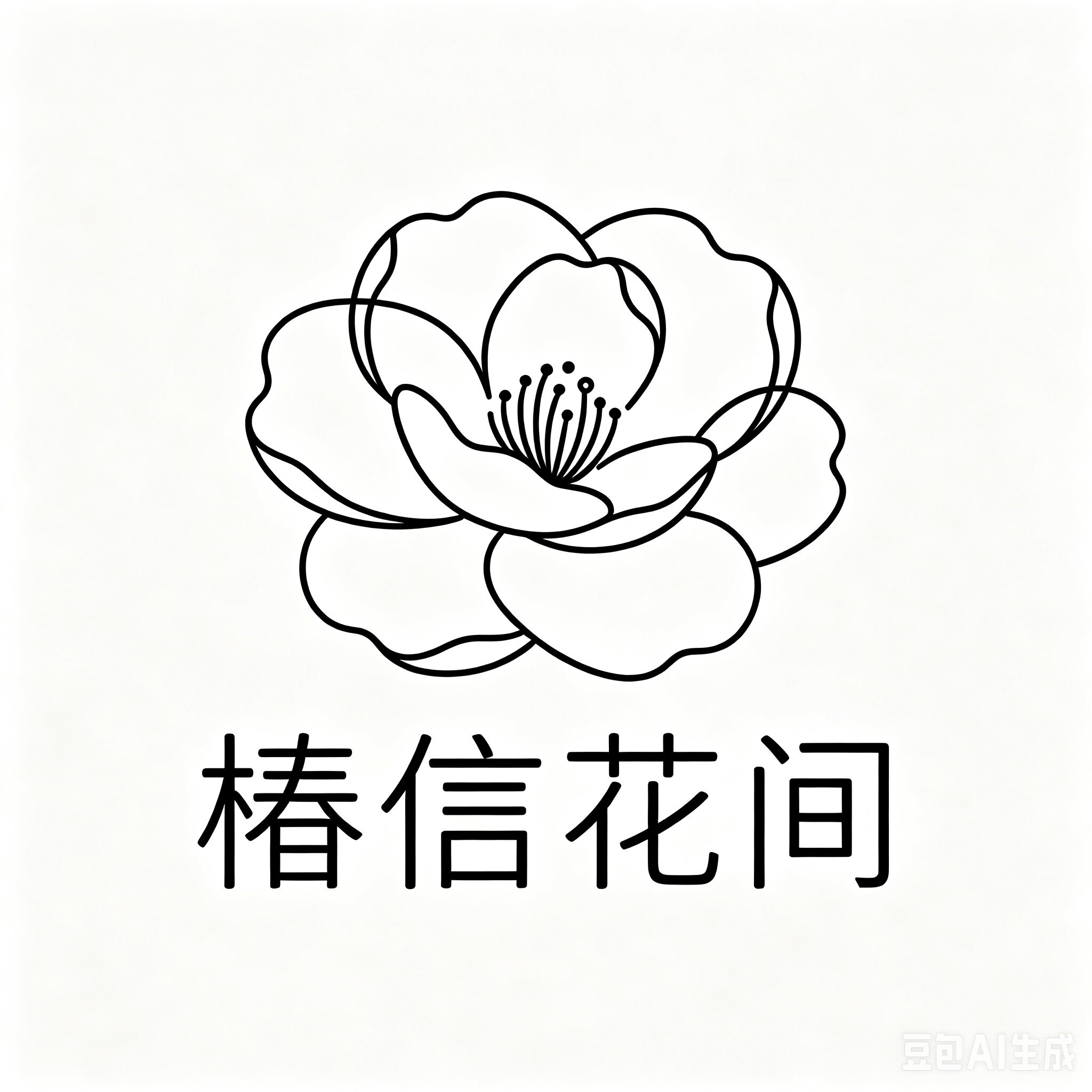 椿信花间的LOGO