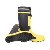 Shengli rubber high rain boots anti-smash anti-puncture plus velvet size 42 1 pair XJYXJR enterprise exclusive