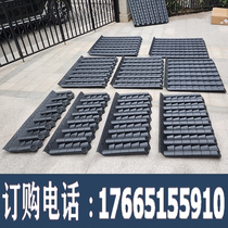 Gate gate tower street decorative plastic resin tiles imitation small green tiles antique eaves tiles Chinese style integrated wall tiles