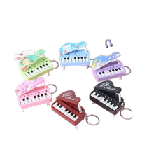 Mini music electronic toy small piano keychain childrens school bag male and female couple pendant cute birthday gift
