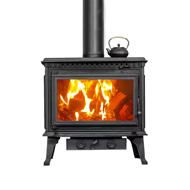 真火壁炉家用铸铁燃木取暖炉子别墅农村自建房民宿烧柴火壁炉架