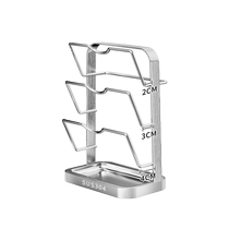 304 stainless steel cover rack wall-mounted table lid shelving shelving shelving and containing chopping block holder