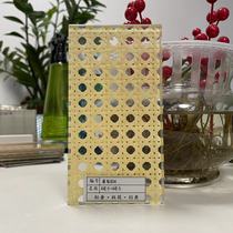 Customized bamboo woven art glass 3 3 4 4 bamboo rattan tempered glass screen furniture hotel partition decoration