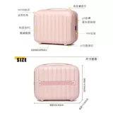 Элитная портативная вместительная и большая косметичка, розовый чемодан с разделителями