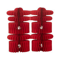 Happy honeycomb ball ornaments wedding room layout engagement wedding rabbit table decoration three-dimensional double 囍 wedding supplies collection