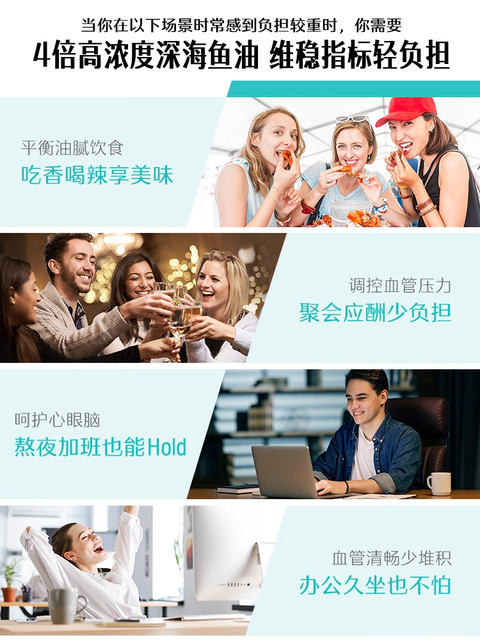 Swisse Fish Oil Soft Capsules Deep Sea Omega3Epadha Official Authentic Product for Middle-Aged and Elderly Adults for Men and Women