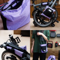 Vincita) small cloth folding bicycle invisible bike bag multifunctional portable water bottle bag suitable for brompton bag