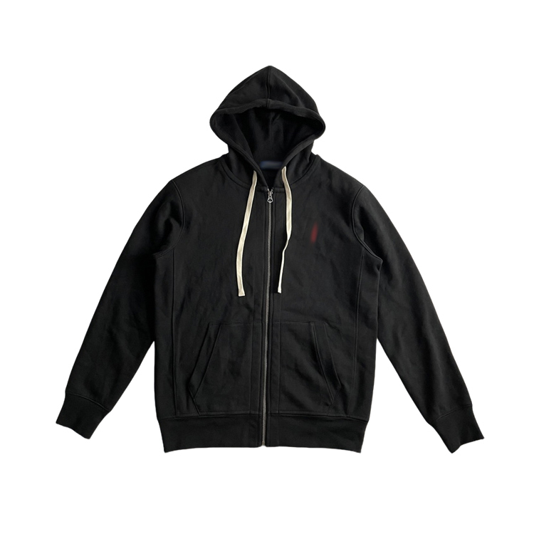 American Retro~ American Style Fleece Hooded Heavyweight Business Casual Sports Warm Cardigan Sweatshirt 118
