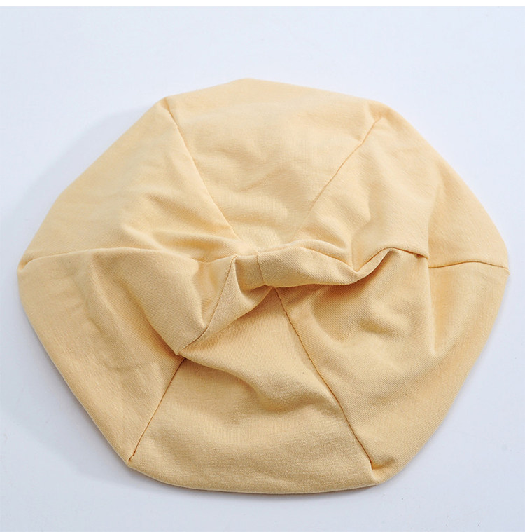 Double-Layer Cotton Postpartum Hat for Autumn and Winter, Solid Color, Suitable for Sleeping, Windproof and Warm, Large Head Circumference, Maternity Hat — 8