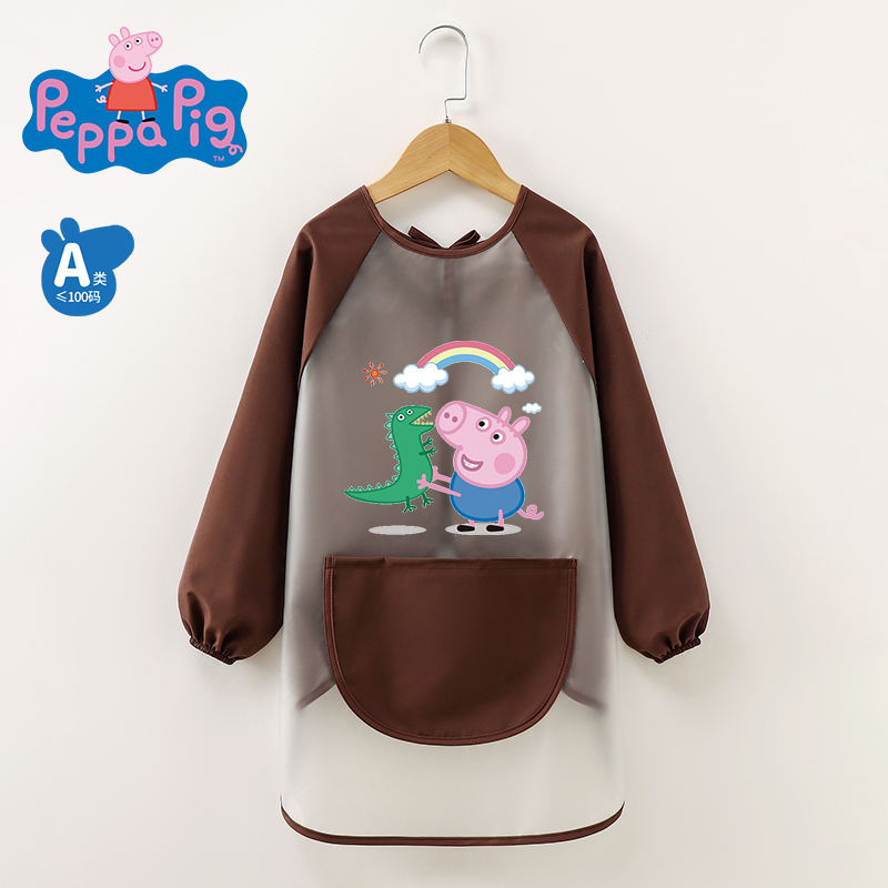 Peppa Pig Cartoon Polyester Fiber Coverall Waterproof