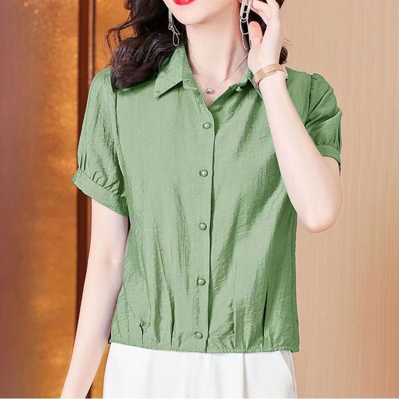 Fashionable New Cotton and Linen Tops for Women, Thin Short-Sleeved T-Shirts for Mothers, Casual Versatile Shirts, Stylish Blouses Fashionable New Cotton and Linen Tops for Women, Thin Short-Sleeved T-Shirts for Mothers, Casual Versatile Shirts, Stylish Blouses