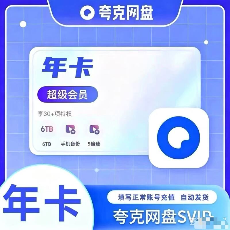 Quark Netdisk Svip Super Membership Annual Card 12-Month Browser Cloud Storage