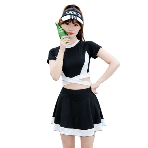 Раздельный купальник для школьников, изысканный стиль, подходит для подростков, для средней школы, 15 лет