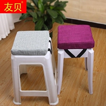High-end square stool plastic stool square bench cushion clothing factory chair cushion childrens sponge stool cushion breathable fart