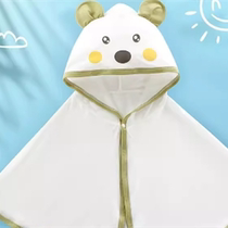 Baby sun protection cloak baby sun protection clothing summer outdoor childrens hooded cloak summer thin ice silk breathable jacket