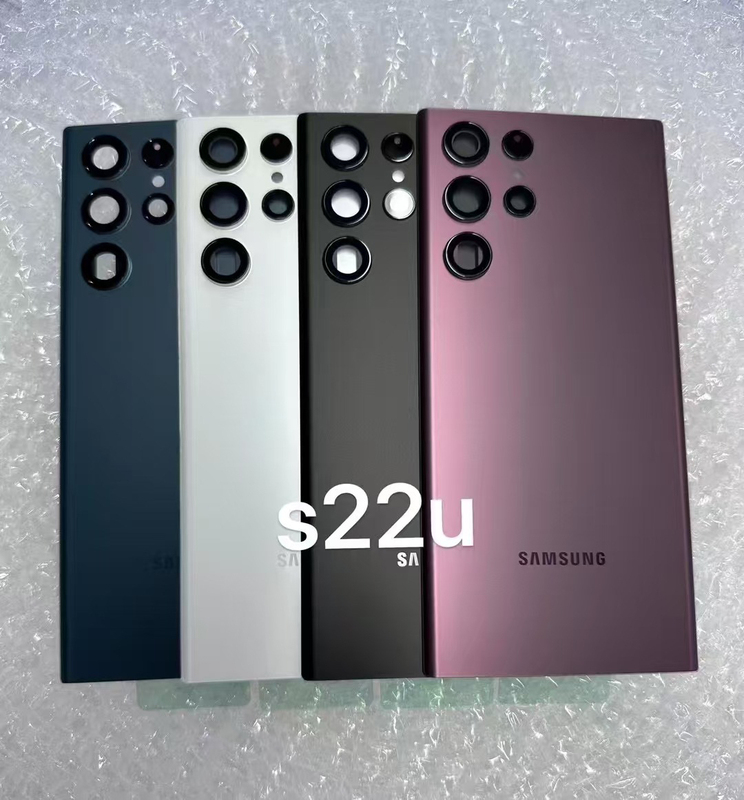 Suitable for Samsung S22 S22+S22U Brand New Back Cover, Chinese Version Rear Glass Back Cover, S22 Ultra S908 Back Shell