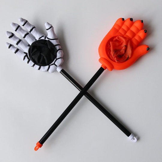 万圣节装饰儿童讨糖袋手掌南瓜手持糖果袋子派对幼儿园道具装饰品