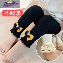 Baby girl leggings thin spring and autumn cotton pants for children and middle-aged children children and infants crotchless pantyhose girls rompers
