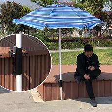 Подставка для зонта 太阳伞固定支架户外庭院伞底座沙滩伞摆摊伞夹平面桌面阳台伞坐 Mestercock