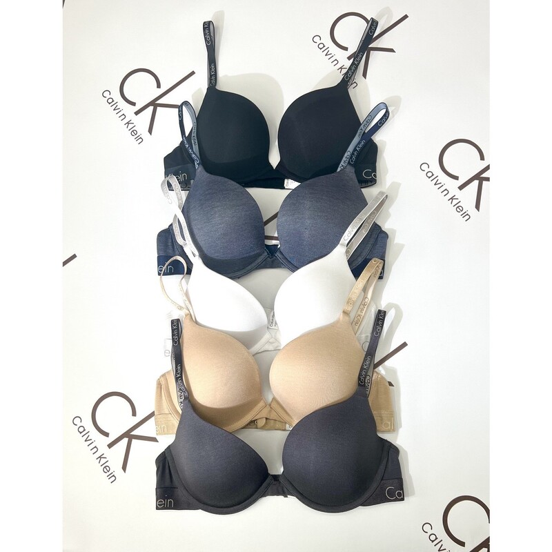 Ck American Genuine Shoulder Strap Logo Comfortable Seamless Push-Up Fashion Bra Thin Classic Bra Qp1062